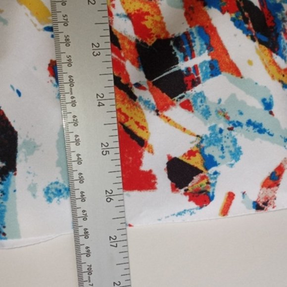 NWT Chelsea & Theodore Vivid Colors Abstract Scuba Skirt 3X - Picture 8 of 10